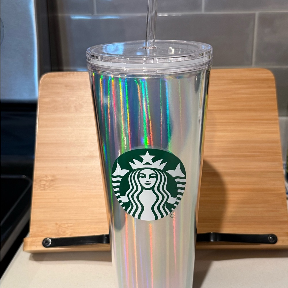 Starbucks Iridescent Cold Cup Tumbler NWOT
